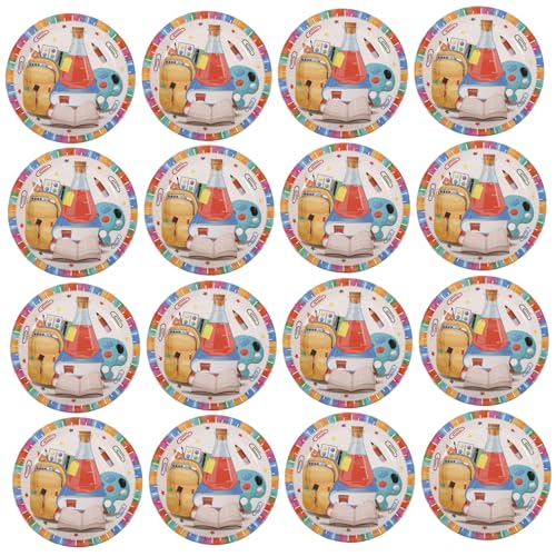Cabilock 16 Piezas Platos Desechables para Fiesta Platos de Comida y para Celebraciones Resistentes y Prácticos