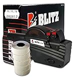 blitz preisauszeichner farbrolle Etikettenfarbe: weiss | Klebestärke: permanent | 1.100 Etiketten/Rolle
