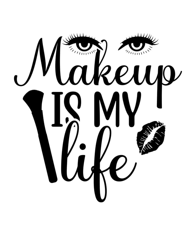 Poster A2 sur toile Makeup is my life : sublimez vos murs vides avec motivation