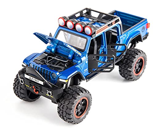 Image of Alloy Car Model Diecasts Metal Toy with Sound /Light /Pull-Back Off-Road Vehicles Car Model Collection Kids Toys Gift Multicolor Pack of 1 (1 /32 Rubicon Jeep)