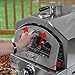 Deco Chef Propane Gas Outdoor Pizza Oven and Grill, includes Peel, Stone, Grill Rack, and Built-in Thermometer, Stainless Steel