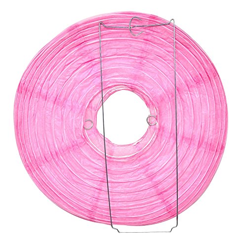 Image of Mudra Crafts 12 Inch Chinese Mixed Colored Paper Lanterns Hanging Decor | 10 PCs, Reusable, Indoor Outdoor Decorative Lamp Shade, for Ceiling, Wedding, Shower, Party, Festival, Home Decoration