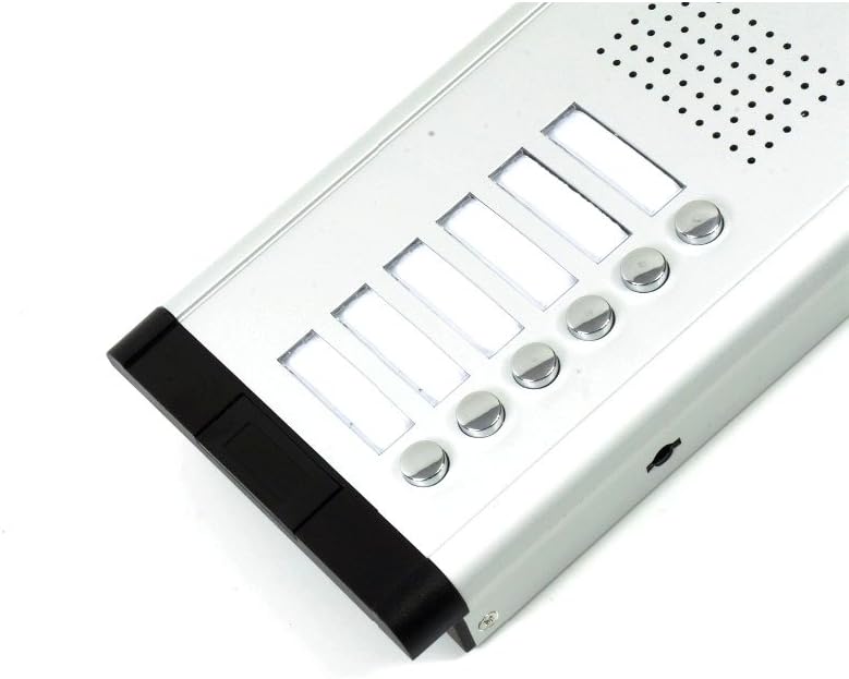 Wired 6 Key 6 Units Door Camera Apartment Video Intercom Doorbell Door Phone IR Night Vision