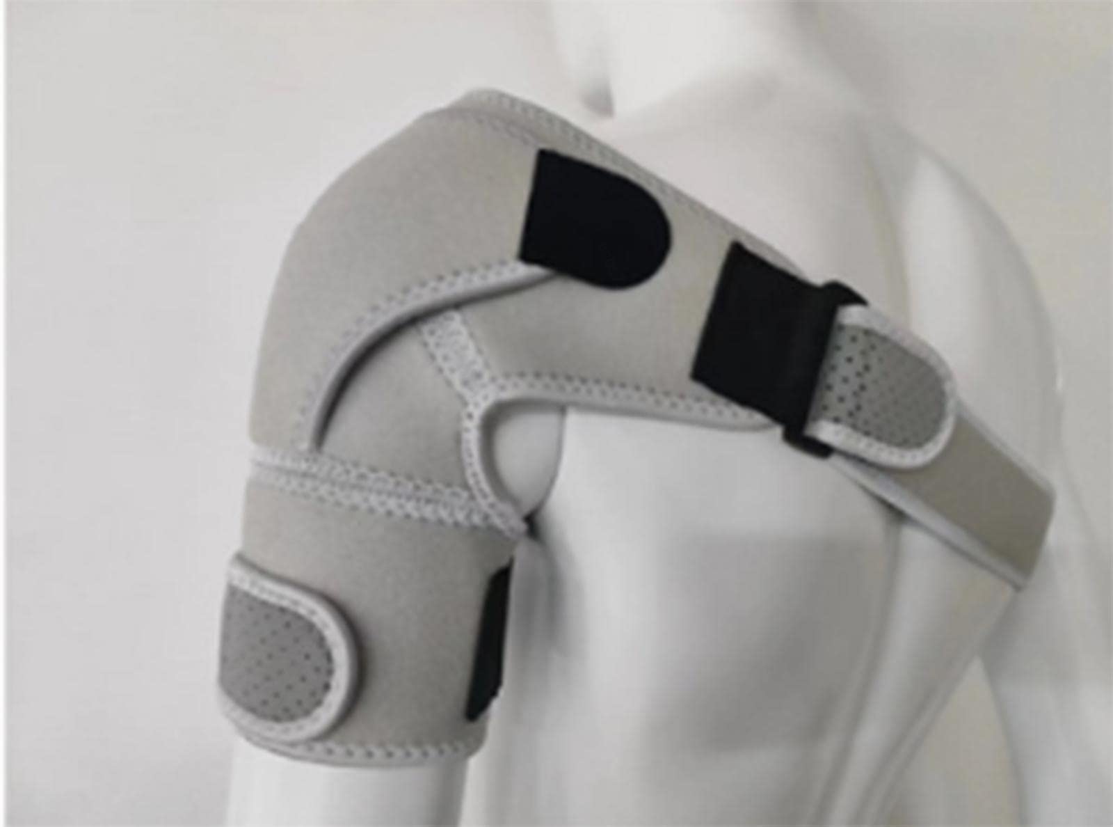 Supporto per Spalla, Tutore per Spalla Regolabile Supporto per Tracolla per Donne e Uomini, Sollievo per Lesioni alla Spalla Distorsione, Adatto per Spalla Destra e Sinistra,Grey