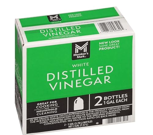 2 Pack Distilled White Vinegar Jug, Total 2 gal