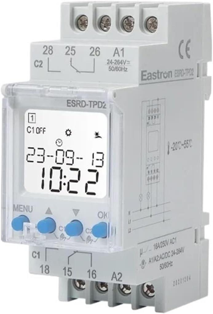 Double Channel Digital Weekly Time Switch ESRD-TPD2