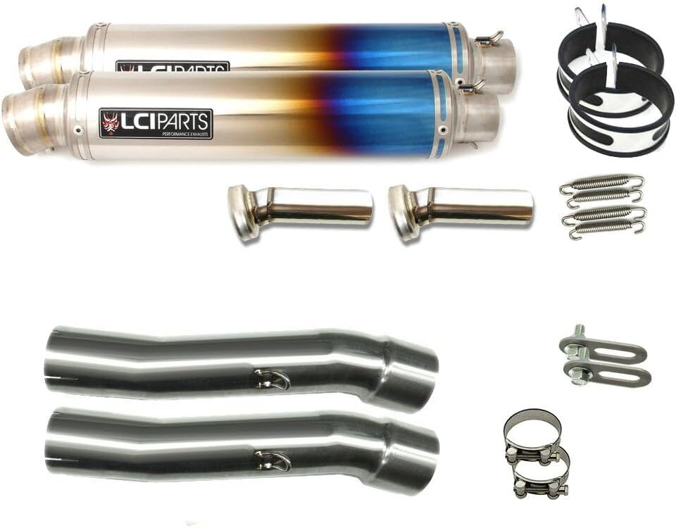 ワンオフ用50φデュアルサイレンサー楕円タイコ／ショートタイプ【D50W-ST】 ワンオフ用50φデュアルサイレンサー楕円タイコ／ショートタイプ【D50W