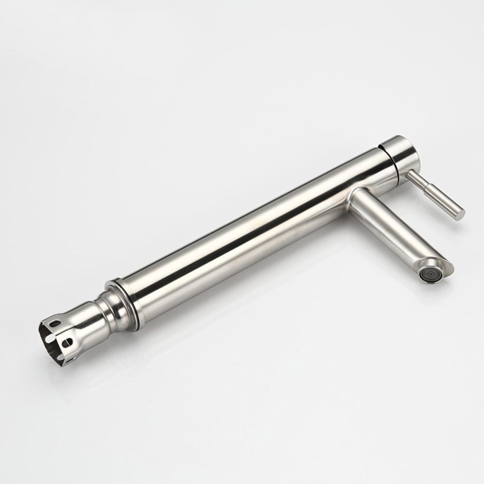 Grifo Monomando para Baño, Grifos De Lavabo Alto De 1 Orificio con Agua Caliente Y Fría, Grifo De Lavabo Alto De Acero Inoxidable Cepillado, Cepillado B(Brushed B)