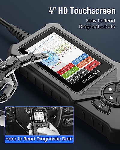 Obd2 Scanner Code Reader, Scanner For Car Full Obd2 Functions And Support To Expand 4 Systems (Abs Srs Ecm Tcm) With 4" Hd Touchscreen, Android 6.0 Free Update Lifetime #TOP3