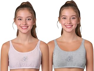 Celary Cotton Every Day Training Padded Bra for Pre Teen Girls||Soft Padded Beginners Bra||Easy Breezy Slip-On T-Shirt ||T... Price In India