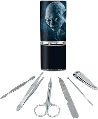 THE LORD OF THE RINGS Gollum Character Stainless Steel Manicure Pedicure Grooming Beauty Care Travel Kit
