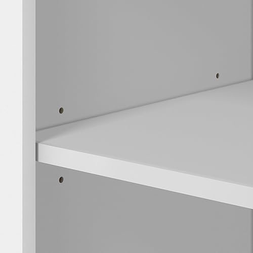 Miniatura 8 de Furinno Jensen - Soporte de centro de entretenimiento con chimenea para TV de hasta 55 pulgadas, color blanco