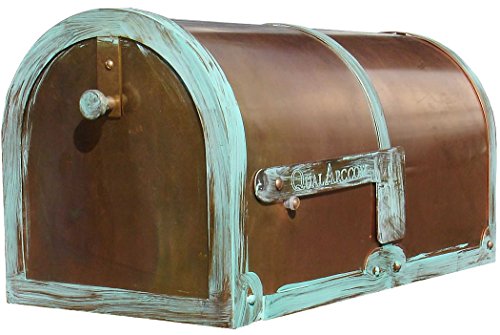 Super Deal Product QualArc Provincial Collection Brass Mailboxes Rural in Antiqued Patina Brass