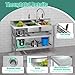 SNKOURIN Freestanding Double Bowl Stainless Steel Utility Sink - 47.24*17.72*31.89 inches - Industrial Style - Brushed & Polished - 201 Stainless Steel - 881.85 lbs Capacity