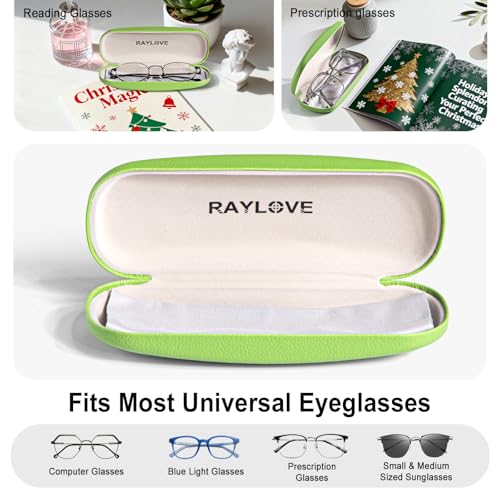 Image of RayLove Unisex Hard Shell Eyeglasses Cases, Protective Case For Glasses