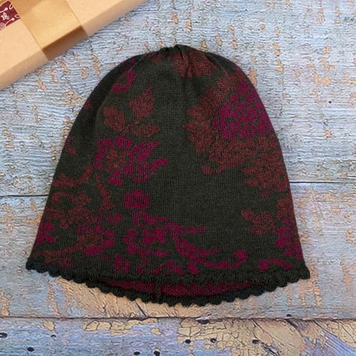 NOVICA 100% Baby Alpaca hat, 'Evergreen Garden'2
