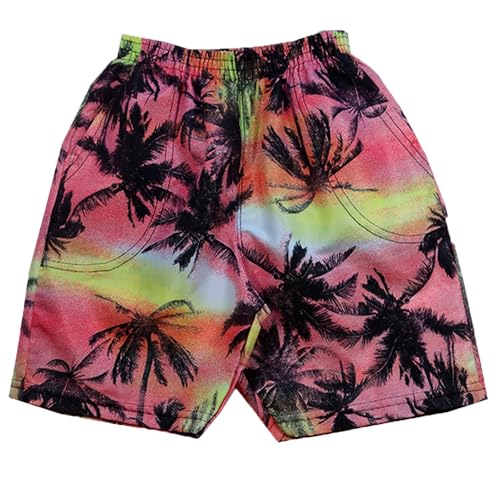 Kit 3 Bermuda Short Infantil Menino Manabana Praia Aguá tactel 4 ao 10 Estampadas (Colorida, 4)