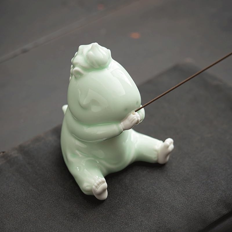 FMURY Ceramic Decoration Interesting Tea Pet Pen Holder Household Indoor Incense Stick Wire Device image 4