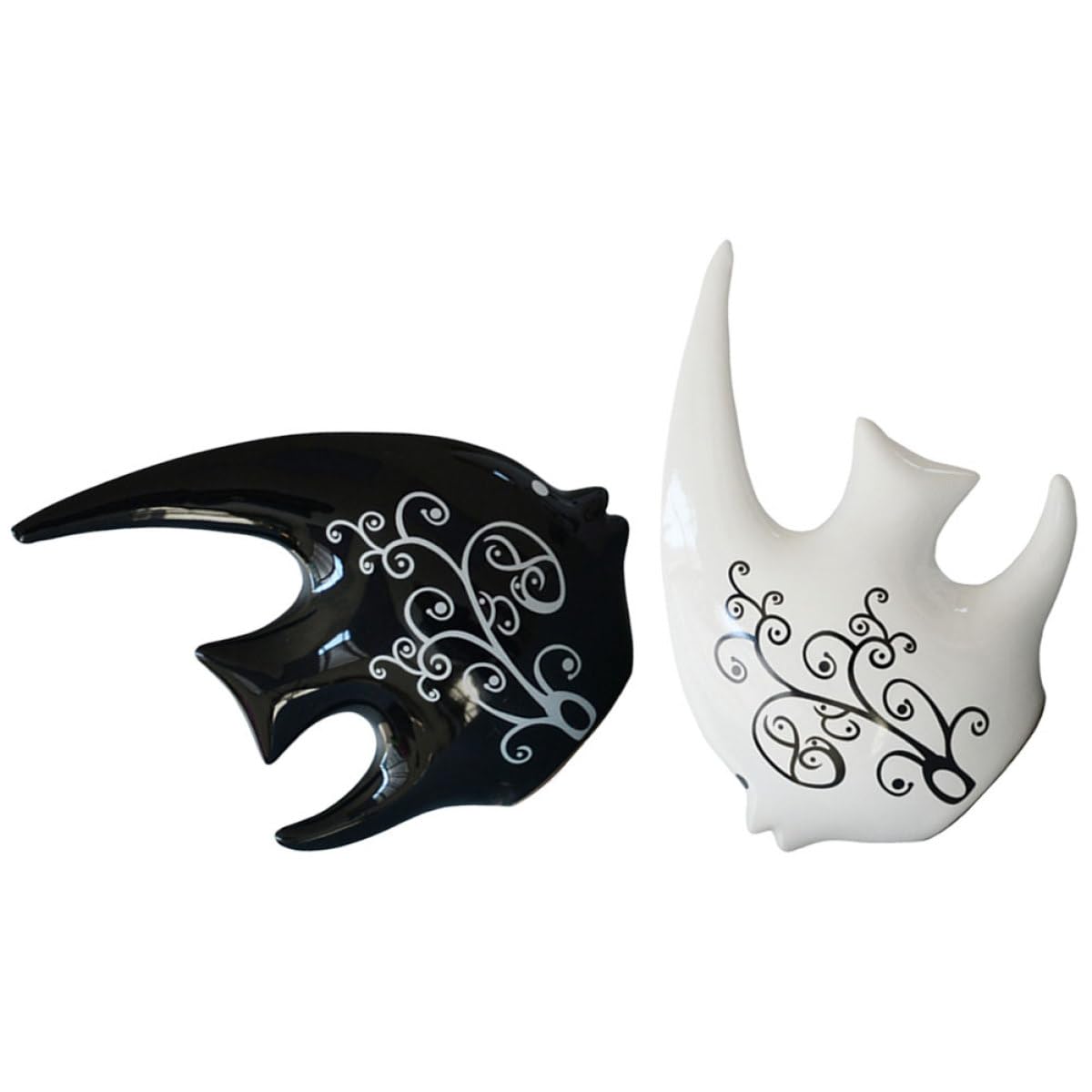 Poisson en céramique design moderne et ornement décoratif pour salon