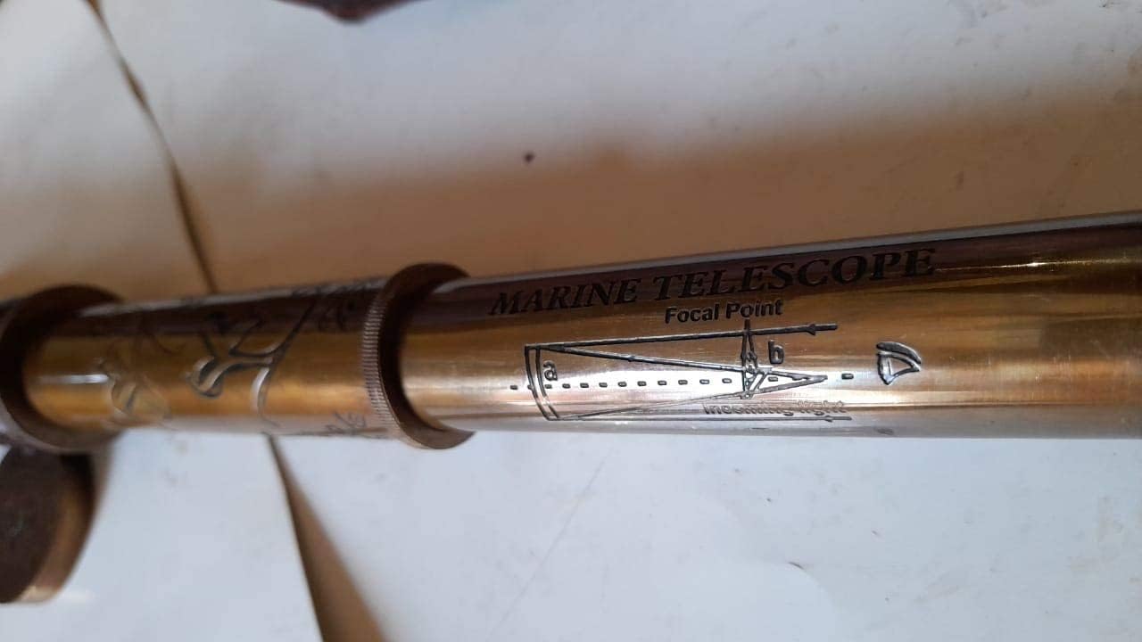 Brass Telescope Dollond London 12" London 1920 Broadhurt Clarkson Antique Replica Spyglass Scope High Resolution DF Lens Brilliant Magnification