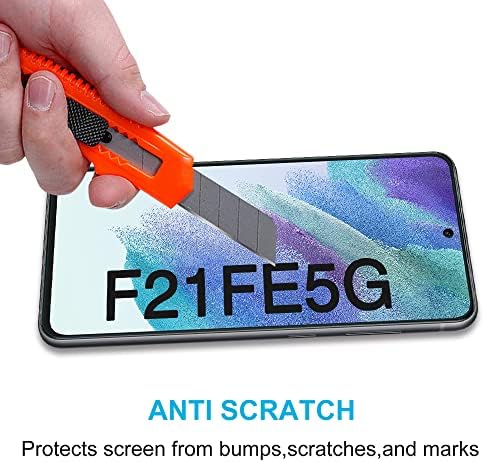Didisky [ 3 Pack ] Tempered Glass Screen Protector for Samsung Galaxy S21 FE 5G (Not For Galaxy S21) Soft Touch,Easy to Clean, Easy to Install