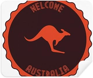 Australia Flavor Kangaroo Emblem Outline Cleaning Cloth Screen Cleaner 2pcs Suede Fabric