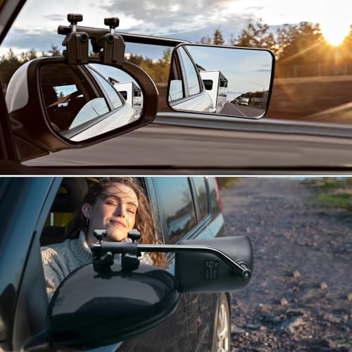SUPAREE Wohnwagen Spiegel Auto universal Zusatzspiegel Auto außen Wohnwagen Außenspiegel für Wohnmobile für alle gängigen Fahrzeugtypen(2 Stück)
