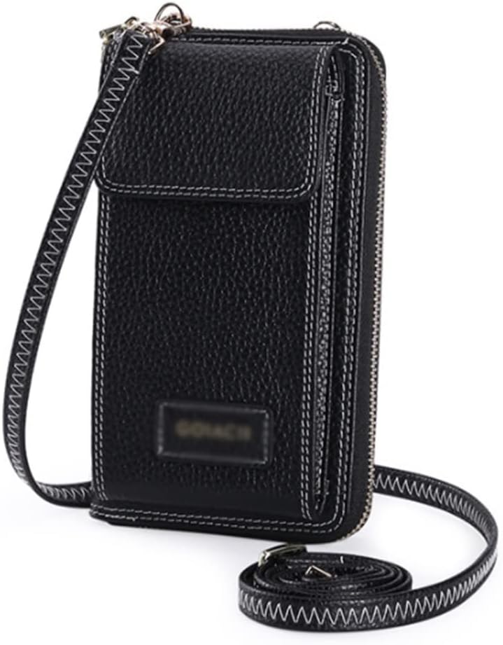 Mobile Phone Wallet All-in- Bag Women's Hand Carry Mobile Phone Bag Women's Messenger Bag Women's Large Capacity(D)