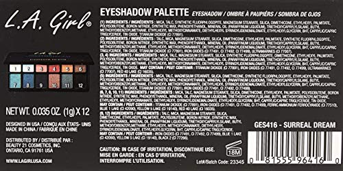 L.a. Girl Fanatic Eyeshadow Palette, Surreal Dream, 0.035 Oz. #TOP2
