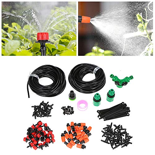 KKmoon DIY Saving Water Sistema de irrigação por micro-gotejamento automático para jardim e estufa d
