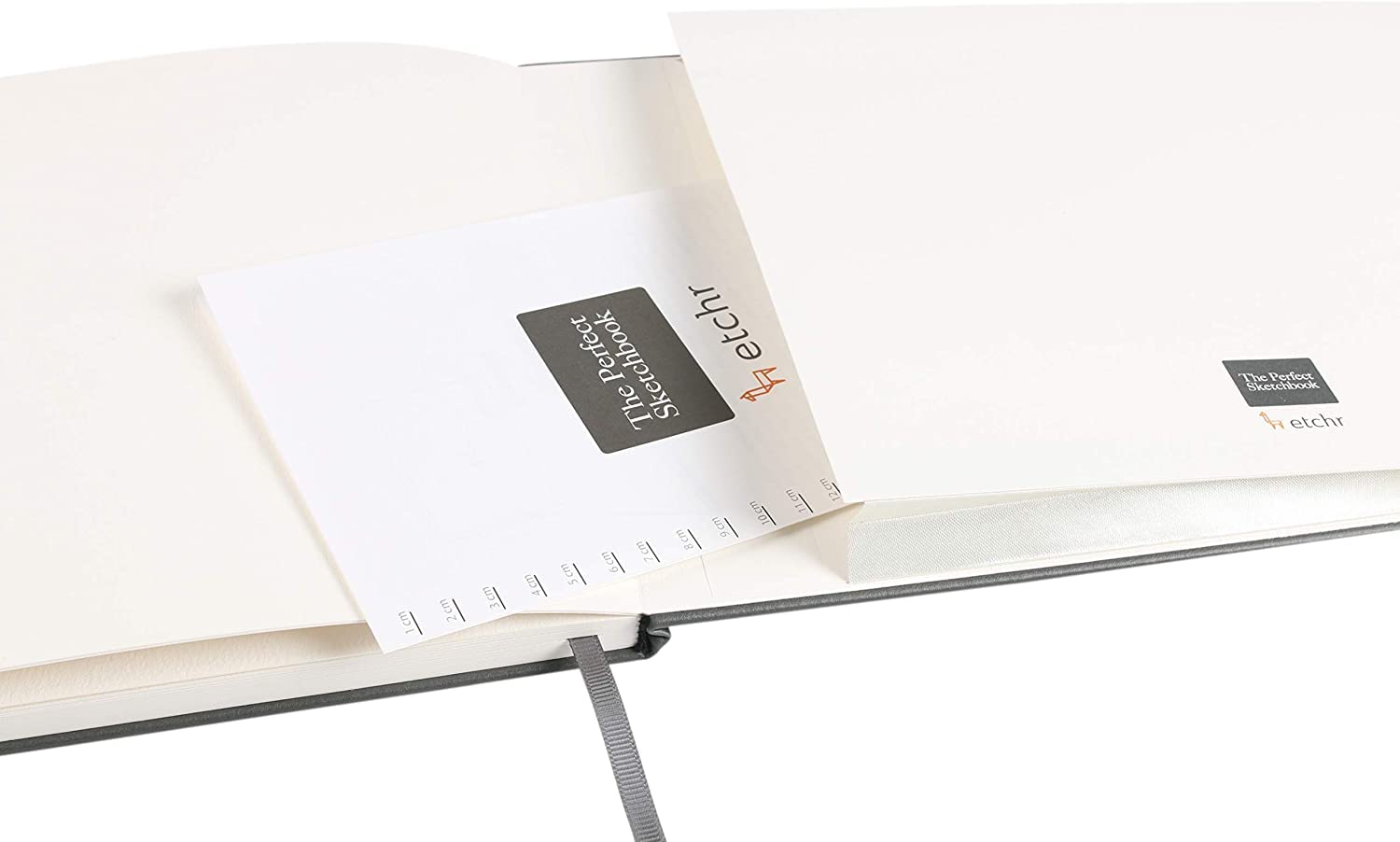Etchr Perfect Sketchbook - Blocco da disegno formato A4 orizzontale, stampa a freddo, 100% cotone, copertina rigida, 20,3 x 29 cm, con 44 pagine