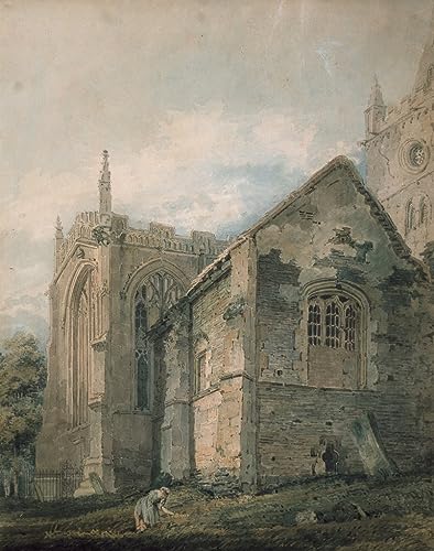 Tableau l'ancien charnier Holychurch de Girtin poster vintage 60x90cm