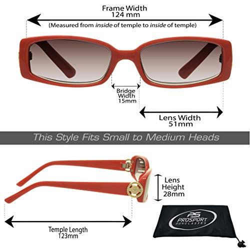 Image of proSPORT Full Lens Reading Sunglass Tinted Readers Women Small Gold or Silver Lion Crest Medusa Emblem Logo NOT BIFOCAL
