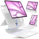 BJBT ipad キーボードケース アイパッド 10.2インチ対応【マグネット分離式】 iPad キーボード付きケース 360度回転式 JIS日本語配列 分離式キーボード Bluetooth5.2 10cm高さ調整可能・180°ブラケット調整 超高精度 7色バックライト付き ペンホルダー搭載 軽量 磁気吸着 日本語説明書（第7/8/9世代）