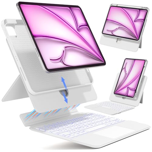 BJBT ipad Air �L�[�{�[�h�P�[�X 11�C���`(2025)(M3) ��7����/6/5/4(2024/2022/2020)�Ή��y�V���f���E��/�c�Ή��z360�x��]�� iPad �L�[�{�[�h�t���P�[�X JIS���{��z�� �������L�[�{�[�h Bluetoo