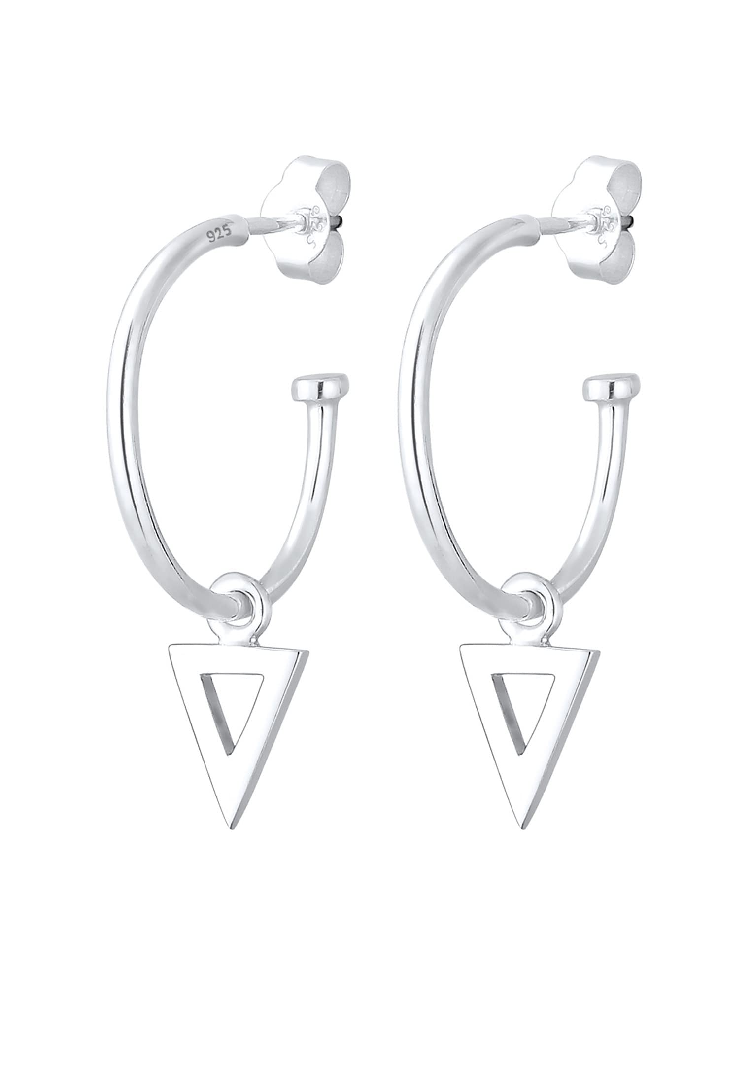 Elli Women's 925 Sterling Silver Xilion Cut Earrings