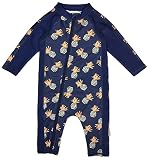 SwimZip Boy Long Sleeve Sunsuit UPF 50+ Protection | Pineapple Blue 18-24 Month