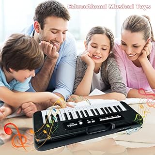 Clavier de Piano pour Enfants , 37 Touches de Piano pour Enfants, Piano Musical avec Microphone, Portable, éducatif, Noël, Cadeau d’anniversaire, Jouets pour 3 4 5 6 7 8 Ans, Filles, Garçons(Noir) - Les Beatles, Paul McCartney, John Lennon, RIngo Starr, George Harrison Clavier de Piano pour Enfants , 37 Touches de Piano pour Enfants, Piano Musical avec Microphone, Portable, éducatif, Noël, Cadeau d'anniversaire, Jouets pour 3 4 5 6 7 8 Ans, Filles, Garçons(Noir) – Image 4