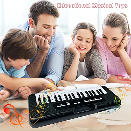 Clavier de Piano pour Enfants , 37 Touches de Piano pour Enfants, Piano Musical avec Microphone, Portable, éducatif, Noël, Cadeau d’anniversaire, Jouets pour 3 4 5 6 7 8 Ans, Filles, Garçons(Noir) - Les Beatles, Paul McCartney, John Lennon, RIngo Starr, George Harrison Clavier de Piano pour Enfants , 37 Touches de Piano pour Enfants, Piano Musical avec Microphone, Portable, éducatif, Noël, Cadeau d'anniversaire, Jouets pour 3 4 5 6 7 8 Ans, Filles, Garçons(Noir) – Image 5