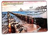 Heringsdorf Souvenir -Ostseeinsel Usedom Kühlschrankmagnet, Ostsee Reiseandenken, Heringsdorf Seebrücke, Heringsdorf Magnet, Usedom Souvenir, Geschenk aus Ostsee, Kurort Heringsdorf