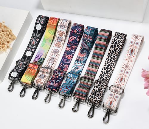 Image of Purse Strap Gold Hardware Replacement Crossbody Bag Strap, Wide Adjustable Shoulder Strap