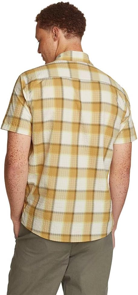 Eddie Bauer Mens Pack It Tech Seersucker Short-Sleeve Shirt - Image 2