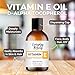 Pure Vitamin E Oil - D-Alpha Tocopherol 100% Pure & All Natural 4oz 42,500 IU per oz - Thick, Amber Color, Nutty Aroma - From Wheat Germ -Face Body Hair -DIY Cosmetics & After Surgery Scars