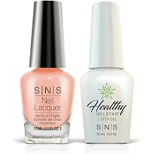 SNS UV Gel Nail & Nail Polish Lacquer Combo, SY22 - Nail Art | Long-Lasting & Chip Resistant Nail Color Gel & Lacquer 2-in-1 Duo Lasts 14 Days - UV Lamp Required, Non-Toxic & Cruelty Free