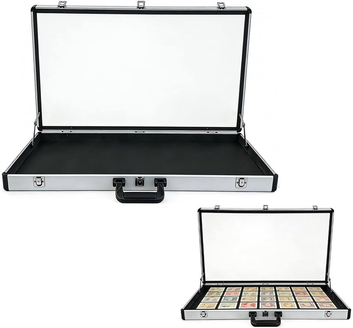 Trade Show Display Case with Clear Polycarbonate Panels,Lockable Aluminum Jewelry Display Case,Portable Clear Display Case,Trade Show Display Case for Jewelry and Collectibles at Trade Show