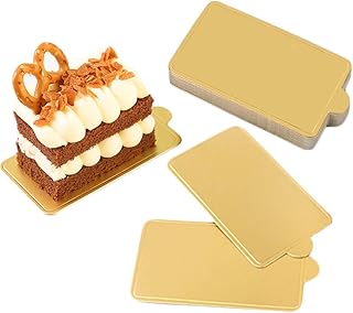 200 szt. mus deski do ciasta, wielokrotnego użytku złota mini tort taca na desery, ciasto bęben karton ciasto podstawa papierowe talerze deserowe na ślub urodziny