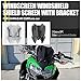 Produktbild Lorababer Motorrad für Z 650 PC Kunststoff Windschutzscheibe Windschild Windabweiser Scheibe Windschutz mit Halterung Luftstrom Windschutzscheibe für Kawasaki Z650 Z-650 2020 2021 (Rauch)