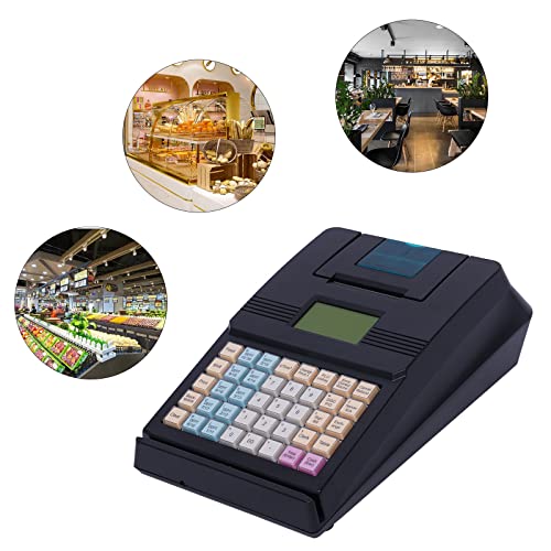 Electronic Lcd Cash Register Terminal Printer Pos System Removable Key Caps Abs Commercial Restaurant Cash Register Usb Serial Port For Small Businesses,Retailer,Supermarket,Grocery #TOP5