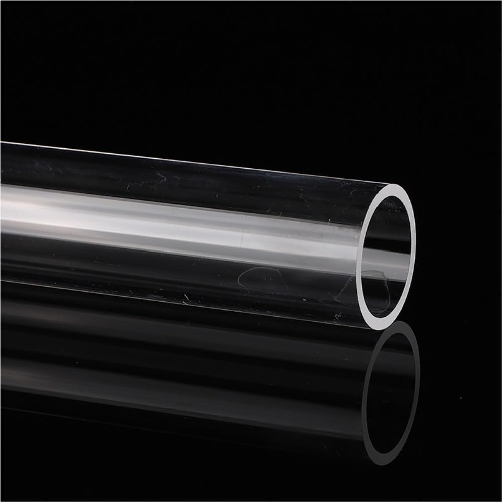 Tubo in vetro al quarzo di spessore 2 mm/1,5 mm, lunghezza 1000/400/420/1200 mm, tubo in vetro resistente alle alte temperature, 1 pz.(30x2x420mm)
