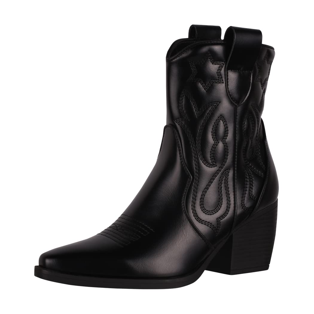 Elara Damen Stiefeletten Cowboy Boots Chunkyrayan
